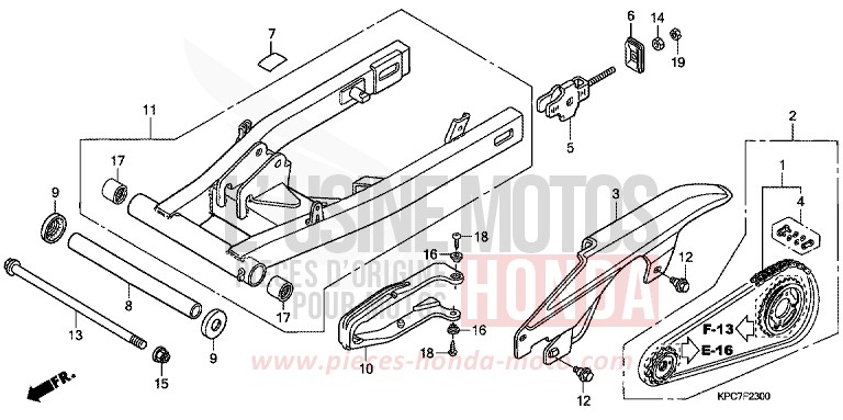 TROUSSE DE JOINT B de Varadero 125 SHASTA WHITE (NH138) de 2009